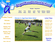 Tablet Screenshot of angelroadinfant.co.uk